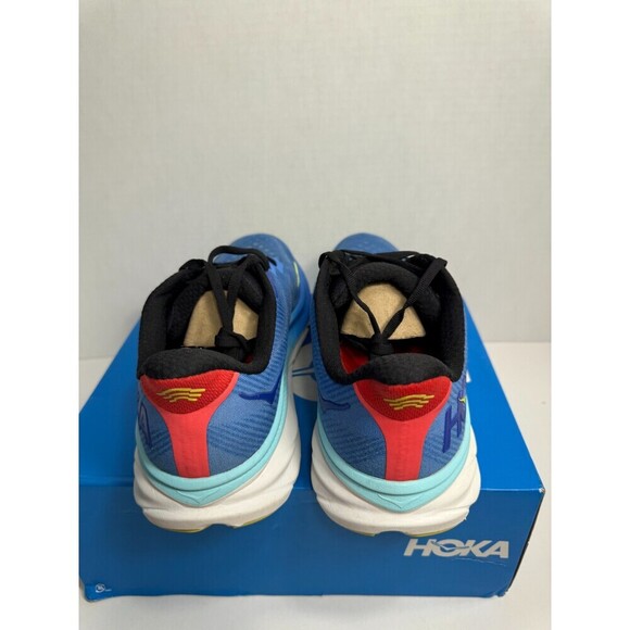 04 Hoka Clifton 9, Blue/Yellow, Mens Running Shoes-US 12 Mens - Picture 5 of 5